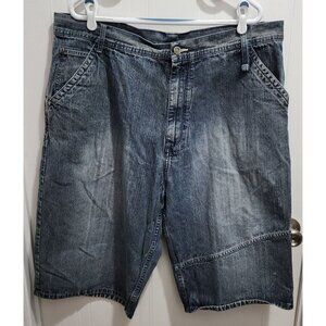 Makaveli Tupac Shakur Grow / Evolve Quote Blue Hip Hop Jean Shorts Men's Size 42